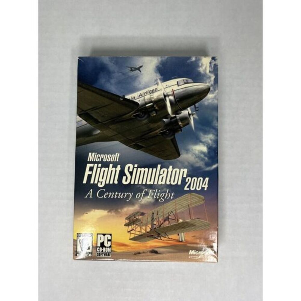 Microsoft Flight Simulator 2004 A Century of Flight 4-Disc Set PC CD-ROM-2000/XP